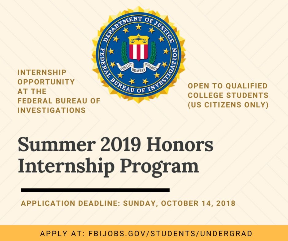 FBI 2019 Summer Honors Internship Program Masjid AlSalam