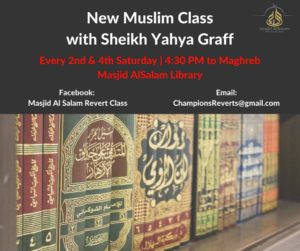 New Muslim Class with Sheikh Yahya Graff