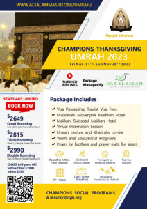Champions Fall Umrah 2023