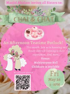 Chai and Chat - An Afternoon Potluck - May 2023