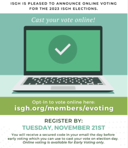 OPT-IN for Online Voting for ISGH Elections