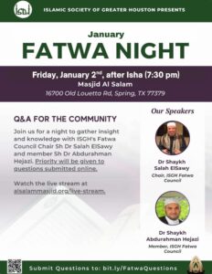 Fatwa Night: January 2026