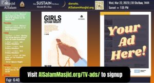 Advertise Your Business on Masjid TVs